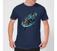 DC Comics Aquaman Fight for Justice Men's T-Shirt - Navy | Size: 2XL DC Comics Navy 2XL