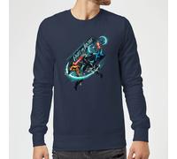 DC Comics Aquaman Fight for Justice Sweatshirt - Navy | Size: 4XL DC Comics Navy 4XL