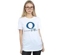 Dc Comics Arrow Queen Consolidated Logo Cotton Boyfriend T-Shirt In White White S