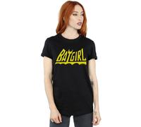Dc Comics Batgirl Logo Cotton Boyfriend T-Shirt In Black Black
