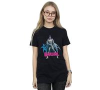Dc Comics Batgirl Pose Cotton Boyfriend T-Shirt In Black Black