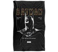 DC comics Batman 1989 Cowl Soft Touch Blanket Multicoloured (152Cm X 127Cm)