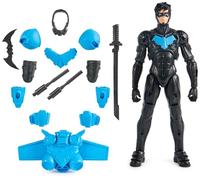 DC Comics, Batman Adventures, Nightwing Action Figure with 15 Armour Accessories, 17 Points of Articulation, 30cm, Super Hero Kids’ Toy for Boys & Girls