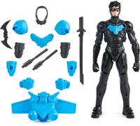 DC Comics, Batman Adventures, Nightwing Action Figure with 15 Armour Accessories, 17 Points of Articulation, 30cm, Super Hero Kids’ Toy for Boys & Girls