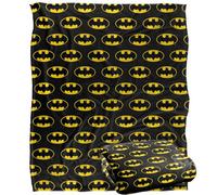 DC comics Batman All Over Logo Blanket Multicoloured (One Size)