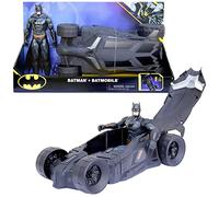 DC Comics, Batman and Batmobile Set, 30-cm Batman Action Figure, Kids’ Toys for Boys and Girls Ages 3 and Up