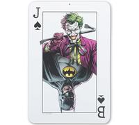 DC Comics Batman and Joker Dual Playing Card Metal Sign - Batman and Joker Wall Art for Man Cave, Teen Room or Movie Room