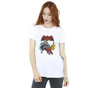 DC Comics Women's Batman & Robin Cotton Boyfriend T-Shirt in White | Size: Large DC Comics White L