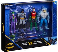 DC Comics Batman and Robin vs. The Joker & King Shark 4inch