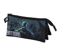 DC Comics Batman Arkham-FAN Triple Pencil Case 2.0, Green, 23 x 11 cm