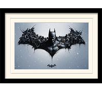 DC Comics Batman Arkham Origins 30 X 40 cm "Logo" Mounted And Framed Print