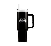 DC comics Batman Bat Emblem 1.1L Travel Mug Black/white/silver (One Size)