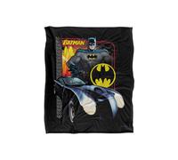 Dc Comics Batman Bat Racing Blanket 152 X 127 Cm In White White