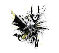 DC Comics Batman Batface Splash Women's T-Shirt - White - XL