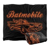 DC comics Batman Batmobile Vintage Blanket Multicoloured (One Size)