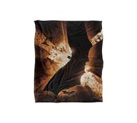 DC Comics Batman Begins - Batman Batman Begins Poster Blanket 152 x 127 cm in White DC Comics White 152 x 127 cm