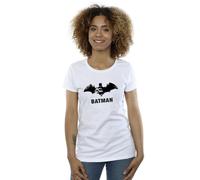 Dc Comics Batman Black Stare Logo Cotton T-Shirt In White White
