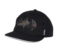 DC Comics Batman Boys Camo Bat Baseball Cap, Black, One Size