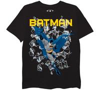 DC Comics Batman Boys Short Sleeve T-Shirt Sizes 4-20, Black, 6-7