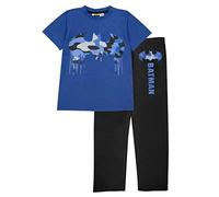 DC Comics Batman Camo Drip Logo Long Pyjamas Set, Kids, 3-13 Years, Black, Official Merchandise