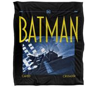DC comics Batman Caped Crusader Shadow Blanket Black/blue (152Cm X 127Cm)