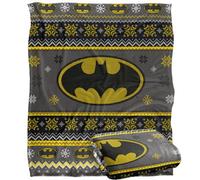 DC comics Batman Christmas Fair Isle Blanket Multicoloured (One Size)