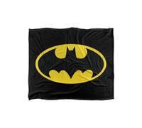 BATMAN Classic Logo Officially Licensed Silky Touch Super Soft Throw Blanket 152 x 127 cm
