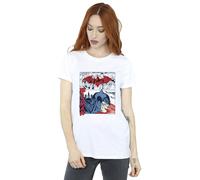 Dc Comics Batman Comic Strip Cotton Boyfriend T-Shirt In White White