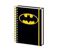 DC comics Batman Core Logo A5 Wirebound Notebook Black/yellow (One Size)