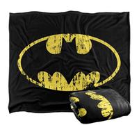 DC comics Batman Distressed Logo Blanket Multicoloured (One Size)