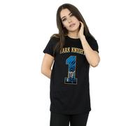Dc Comics Batman Football Dark Knight Cotton Boyfriend T-Shirt In Black Black