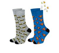 DC Comics Batman Gift For Him - Funny Socks For Men 6.5-10.5 | Birthday Surprise, Crew Length, Cotton Fabric, Boys Fashion