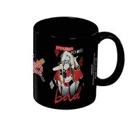 DC comics Batman Harley Quinn Bad Mug Black/red (12Cm X 10.5Cm X 8.7Cm)