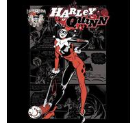 DC Comics Batman Harley Quinn Comic Page Women's T-Shirt - Black - XL