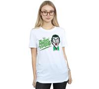 Dc Comics Batman Joker The Clown Prince Of Crime Cotton Boyfriend T-Shirt In White White XXL