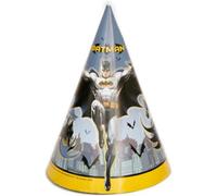 DC comics Batman Logo Party Hats (Pack Of 8) Grey/yellow/black (One Size)