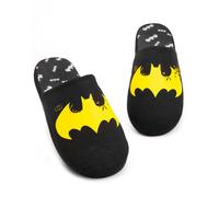 DC Comics Batman Mens Black Logo Mule Slippers - 7-8 UK