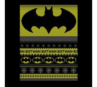 DC Comics Batman Men's Christmas T-Shirt in Black - 5XL