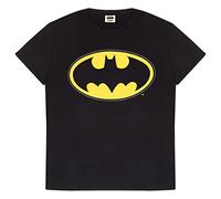 DC Comics Batman Mens Classic Logo T-Shirt, Black, S-4XL
