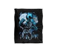 Dc Comics Batman Moonlight Bat Blanket 152 X 127 Cm In White White