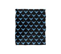 BATMAN Nightwing Logo Pattern Officially Licensed Silky Touch Super Soft Throw Blanket 152 x 127 cm
