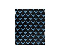 BATMAN Nightwing Logo Pattern Officially Licensed Silky Touch Super Soft Throw Blanket 152 x 127 cm