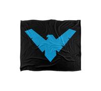 Dc Comics Batman Nightwing Symbol Blanket 152 X 127 Cm In White White