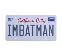 DC Comics Batman Number Plate Tin Sign - Embossed License Plate