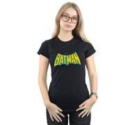 DC Comics Women's Batman Retro Logo Cotton T-Shirt in Black | Size: Medium DC Comics Black M