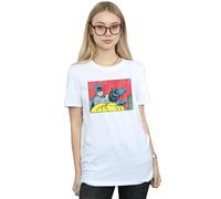 Dc Comics Batman Robin Slap Cotton Boyfriend T-Shirt In White White XXL