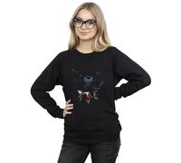 DC Comics Women's Batman Shadow Bats Sweatshirt in Black | Size: XL DC Comics Black XL