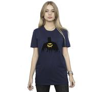 Dc Comics Batman Shadow Paint Cotton Boyfriend T-Shirt In Navy Navy XXL
