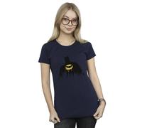 DC Comics Women's Batman Shadow Paint Cotton T-Shirt in Navy | Size: Medium DC Comics Navy M
