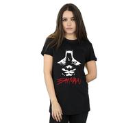 DC Comics Women's Batman Shadows Cotton Boyfriend T-Shirt in Black | Size: Medium DC Comics Black M